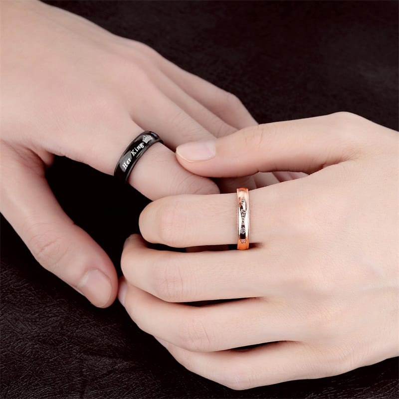 The Letter King Queen Ring Stainless Steel Sweetheart Ring Titanium - China  Jewelry and Sweetheart Ring price | Made-in-China.com