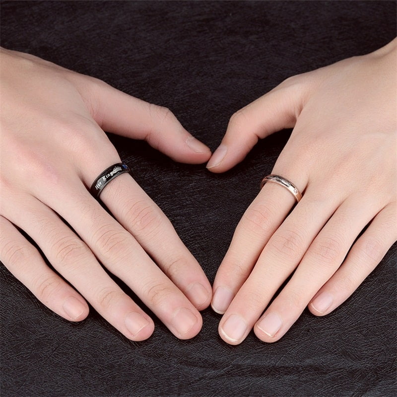 King and Queen Promise Rings Gift for Couples Gullei.com